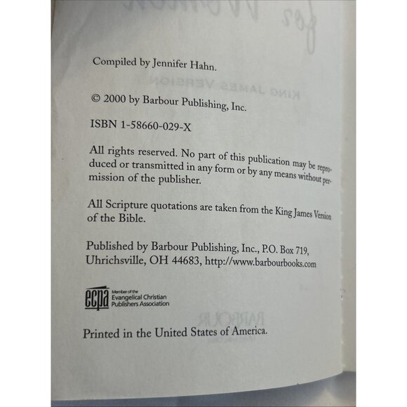Bible Promise Book for Women Paperback By Barbour Books Staff King James Version - Picture 8 of 8